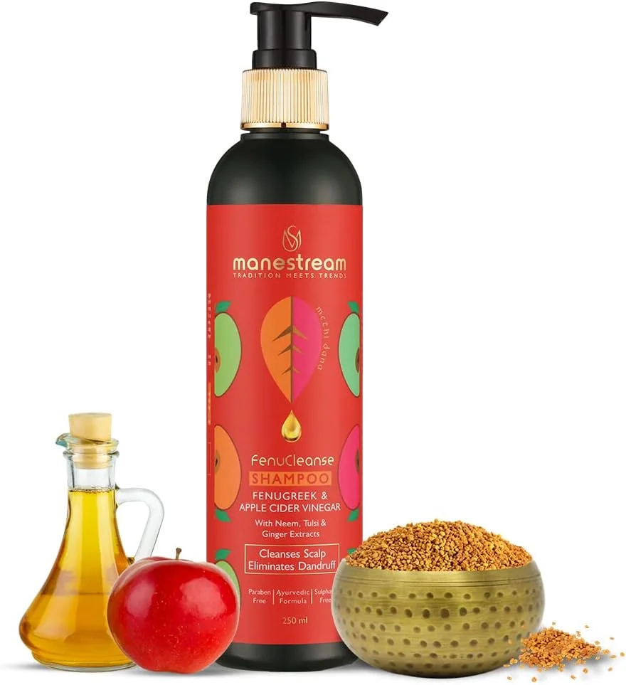 شامپو ضد شوره سر فنولنس Manestream (شامپو سرکه سیب) - 250 میلی لیتر