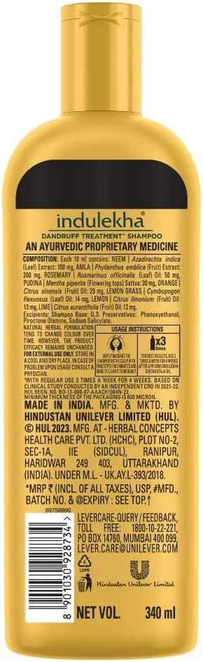 شامپو ضد شوره ایندولهکا 340 میلی لیتر شامپو ضد شوره ایندولهکا 340 میلی لیتر