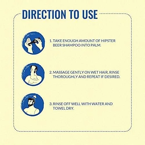 شامپو ضد شوره هیپستر بیر 250 میلی لیتر | شامپو مخصوص آقایان | موهای قوی و نرم | بدون الکل، بدون پارابن | عصاره شنبلیله، درخت چای، گل بامیه، گل همیشه بهار | ساخت هند (تک بسته) شامپو ضد شوره هیپستر بیر 250 میلی لیتر | شامپو مخصوص آقایان | موهای قوی و نرم | بدون الکل، بدون پارابن | عصاره شنبلیله، درخت چای، گل بامیه، گل همیشه بهار | ساخت هند (تک بسته)