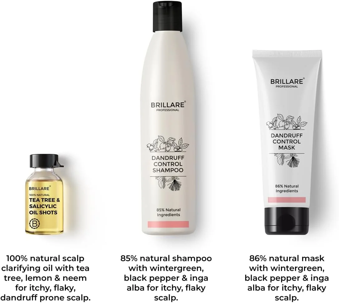 مجموعه درمان ضد شوره سر بریلیر، کنترل کننده شوره سر، تسکین دهنده خارش و پوسته پوسته شدن پوست سر، شامپو 300 میلی لیتر، نرم کننده 125 میلی لیتر و روغن (8 عدد x 6 میلی لیتر) مجموعه درمان ضد شوره سر بریلیر، کنترل کننده شوره سر، تسکین دهنده خارش و پوسته پوسته شدن پوست سر، شامپو 300 میلی لیتر، نرم کننده 125 میلی لیتر و روغن (8 عدد x 6 میلی لیتر)