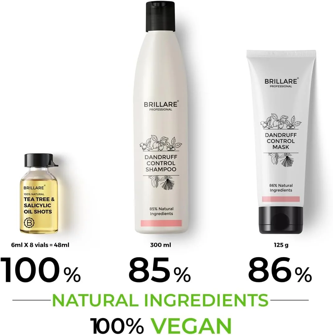 مجموعه درمان ضد شوره سر بریلیر، کنترل کننده شوره سر، تسکین دهنده خارش و پوسته پوسته شدن پوست سر، شامپو 300 میلی لیتر، نرم کننده 125 میلی لیتر و روغن (8 عدد x 6 میلی لیتر) مجموعه درمان ضد شوره سر بریلیر، کنترل کننده شوره سر، تسکین دهنده خارش و پوسته پوسته شدن پوست سر، شامپو 300 میلی لیتر، نرم کننده 125 میلی لیتر و روغن (8 عدد x 6 میلی لیتر)