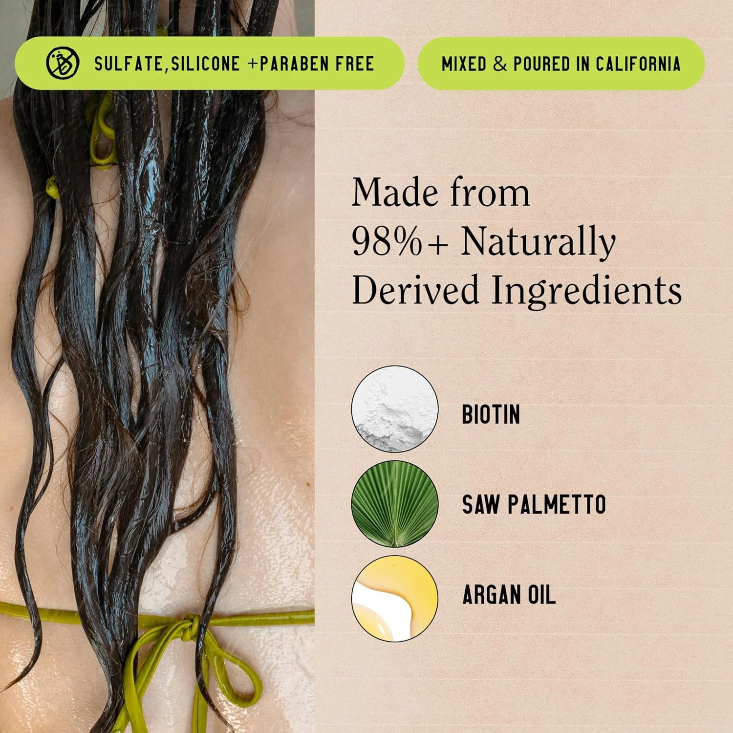 مجموعه شامپو و نرم کننده California Naturals Re:GRO، ضد نازک شدن و پشتیبانی از رشد مو، مناسب انواع مو، وگان، طبیعی، بدون تست حیوانی، بدون سیلیکون، پارابن و سولفات، برای زنان و مردان، 490 میلی لیتر مجموعه شامپو و نرم کننده California Naturals Re:GRO، ضد نازک شدن و پشتیبانی از رشد مو، مناسب انواع مو، وگان، طبیعی، بدون تست حیوانی، بدون سیلیکون، پارابن و سولفات، برای زنان و مردان، 490 میلی لیتر