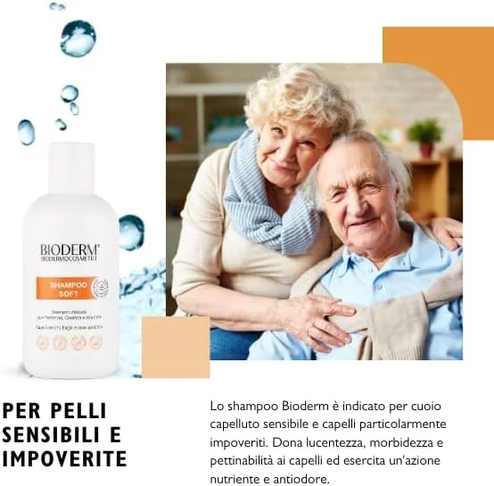 شامپو نرم بایودرم بایودرموکازمتیکی 300 میلی لیتر - شامپو ملایم برای پوست سر حساس و موهای خسته - شامپو ضد شوره شامپو نرم بایودرم بایودرموکازمتیکی 300 میلی لیتر - شامپو ملایم برای پوست سر حساس و موهای خسته - شامپو ضد شوره