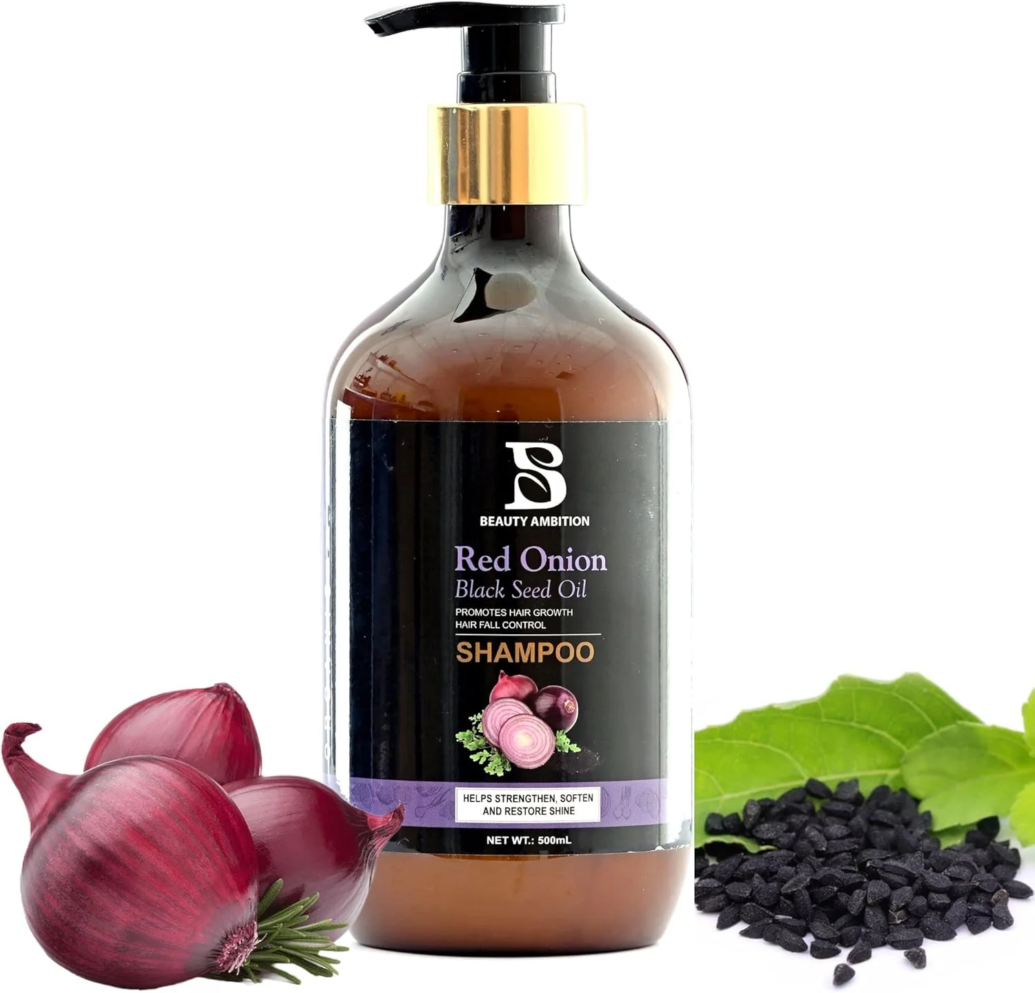شامپو مو پیاز قرمز و روغن دانه سیاه احیا کننده BEAUTY AMBITION برای موهای قوی، سالم و بدون شوره - 500 میلی لیتر شامپو مو پیاز قرمز و روغن دانه سیاه احیا کننده BEAUTY AMBITION برای موهای قوی، سالم و بدون شوره - 500 میلی لیتر