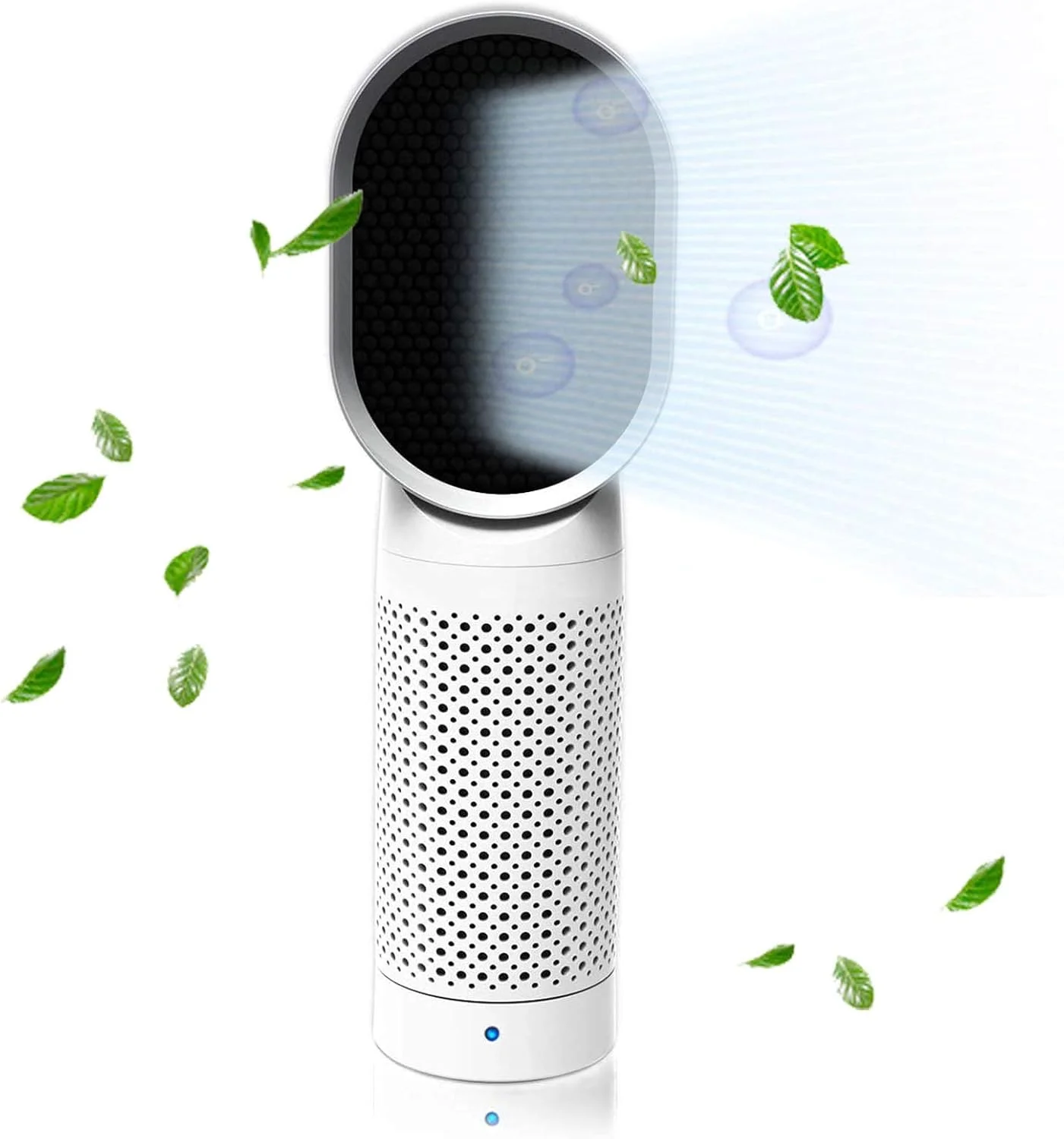 دستگاه تصفیه هوای قابل حمل QJJML برای خانه با فیلترهای True HEPA، تصفیه کننده هوای USB رومیزی برای دفتر، تصفیه کننده یونیزه کننده هوا برای دود سیگار، آلرژی، باکتری، کپک، گرده