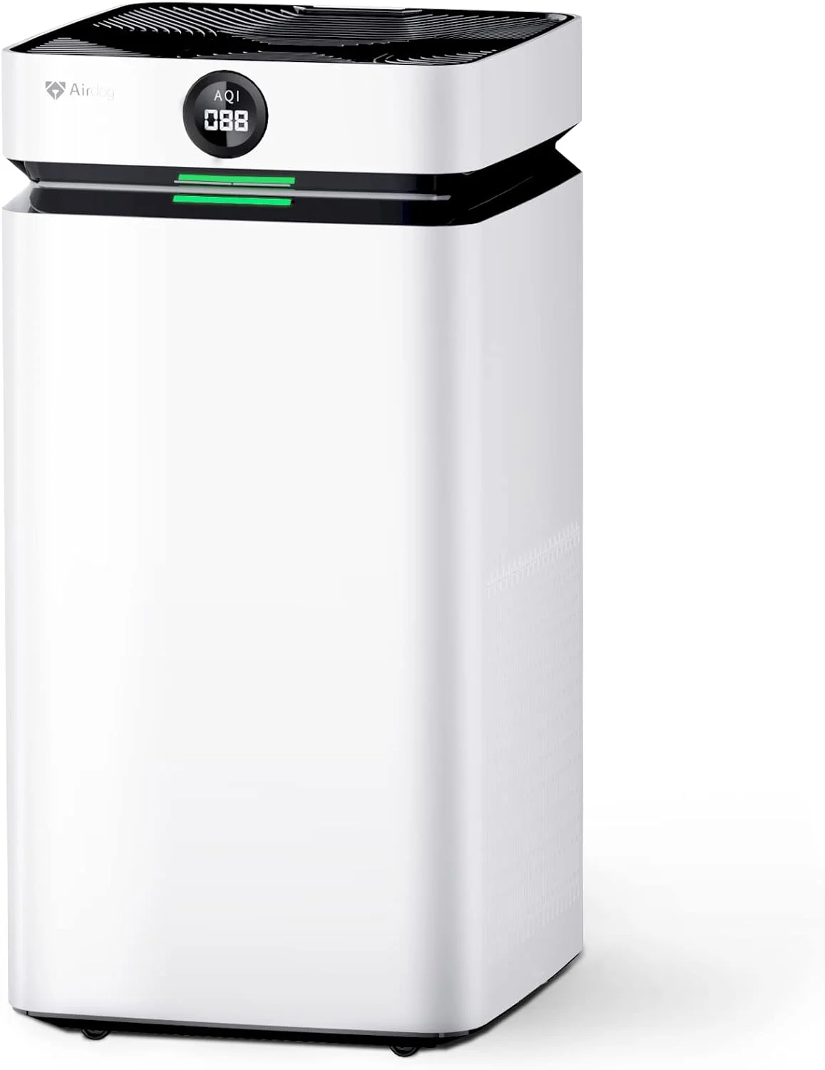 دستگاه تصفیه هوا Airdog X8 مناسب برای خانه و اتاق بزرگ، تا 375 متر مربع، تصفیه کننده یونی هوا با فیلتر قابل شستشو، حذف 99.9% ذرات تا اندازه 14.6 نانومتر، دارای سنسور تشخیص کیفیت هوا، پاک کننده 360 درجه هوا برای دود، حیوانات خانگی، آلرژی و آلاینده ها