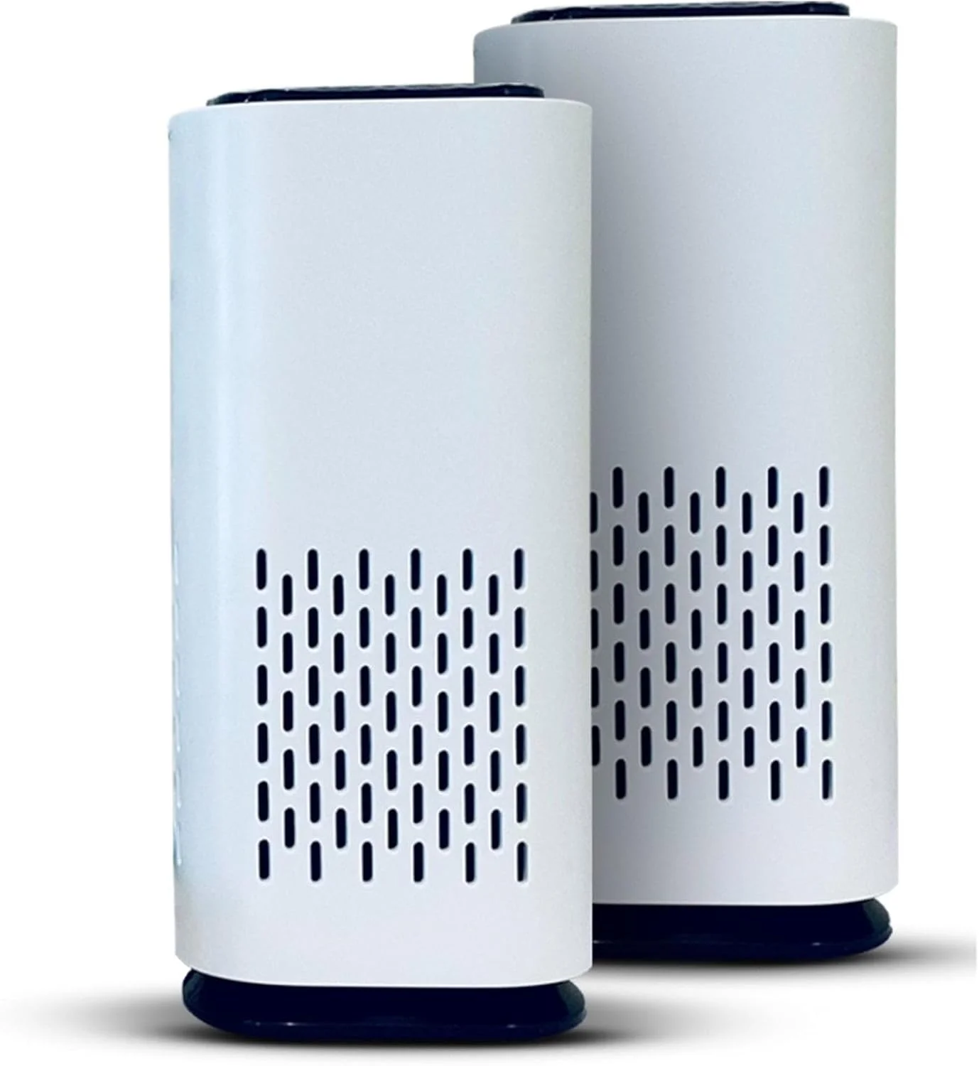 دستگاه تصفیه هوای کوچک HEPA مدل KIKI PURE A1 2021 با منبع تغذیه USB-C. فوق العاده قابل حمل (ارتفاع 13.2 سانتی متر، وزن 190 گرم)، فوق العاده بی صدا. برای مسافرت، داخل خودرو و روی میز (سفید) - 2 عدد