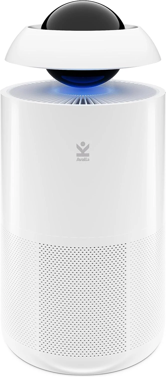 دستگاه تصفیه هوا Avalla R-4200 مناسب منزل، CADR 400m³/h، HEPA واقعی با عمر طولانی، کربن فعال، 4 سرعت، حذف آلرژن ها، دود، گرد و غبار، گرده، بو، VOC، باکتری ها، ویروس ها، شوره حیوانات خانگی، یونیزر