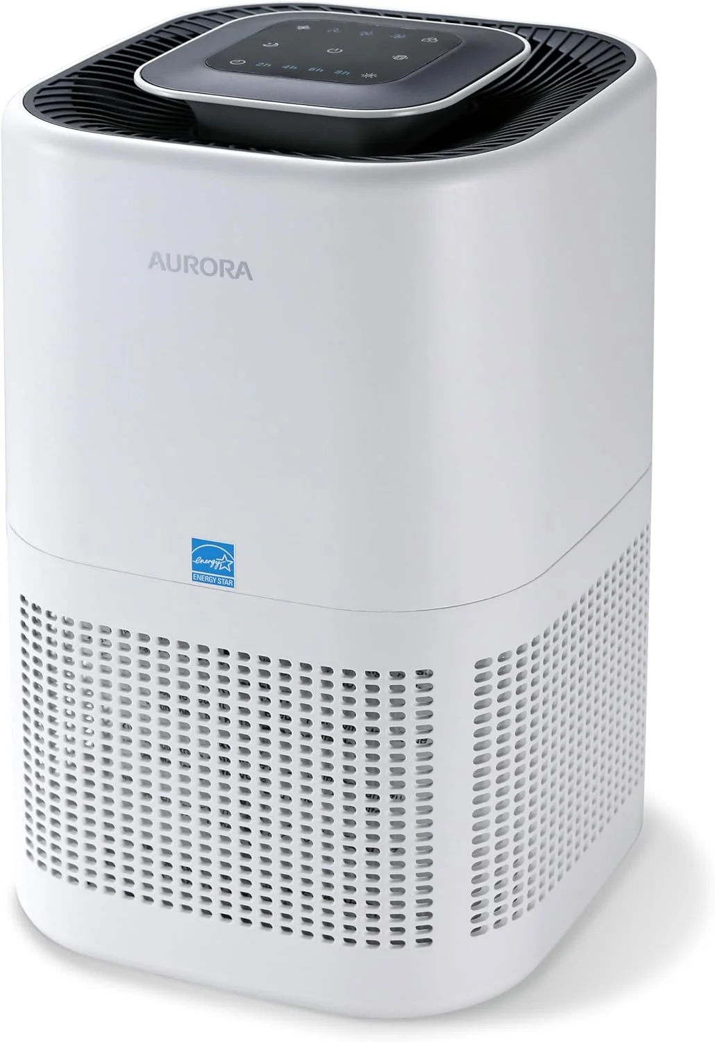 دستگاه تصفیه هوا Aurora AR100W برای از بین بردن کپک، دود، گرد و غبار، بو، گرده، مواد آلرژی زا و میکروب ها با فیلتر HEPA H13 و تصفیه 3 مرحله ای، پوشش تا 100 متر مربع، دارای گواهی Energy Star، سفید