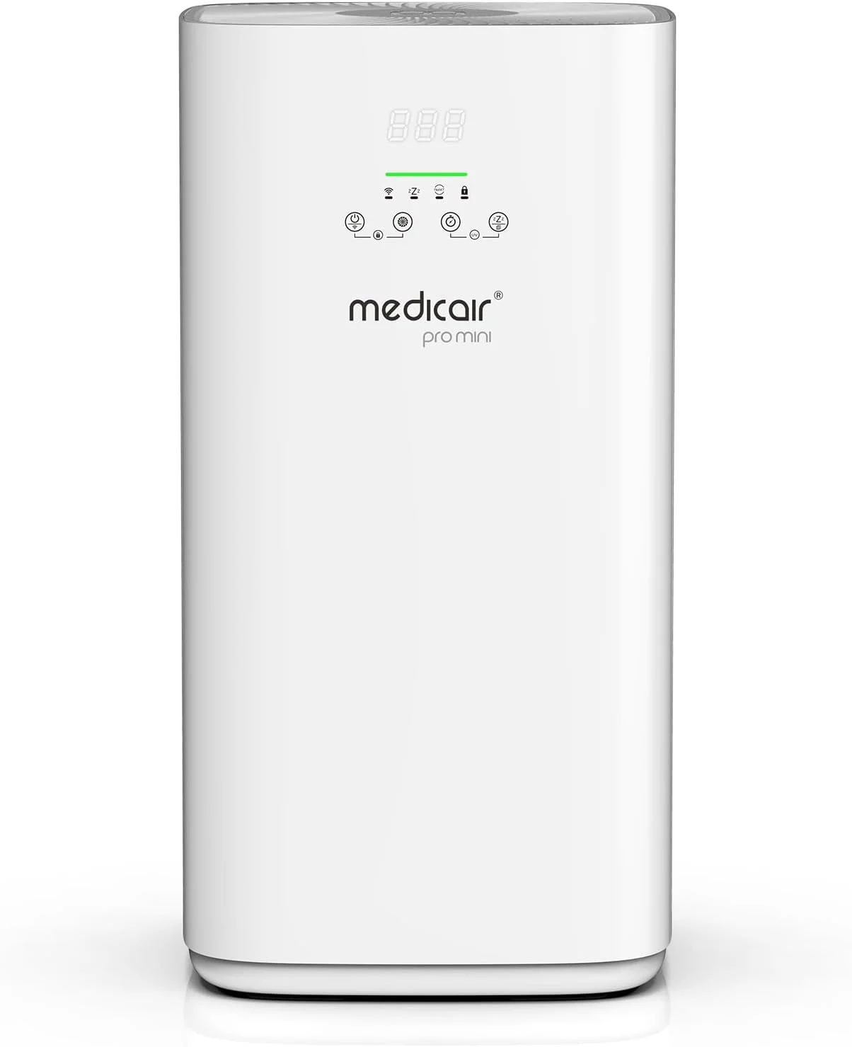 دستگاه تصفیه هوا کوچک MedicAir Pro Mini | فیلتر HEPA-H14 حذف 99.99% باکتری ها و مواد آلرژی زا | صدای فوق العاده کم | دستگاه تصفیه هوا برای خانه ها، دفاتر و سالن های ورزشی | دستگاه تصفیه هوای سبک وزن | سفید