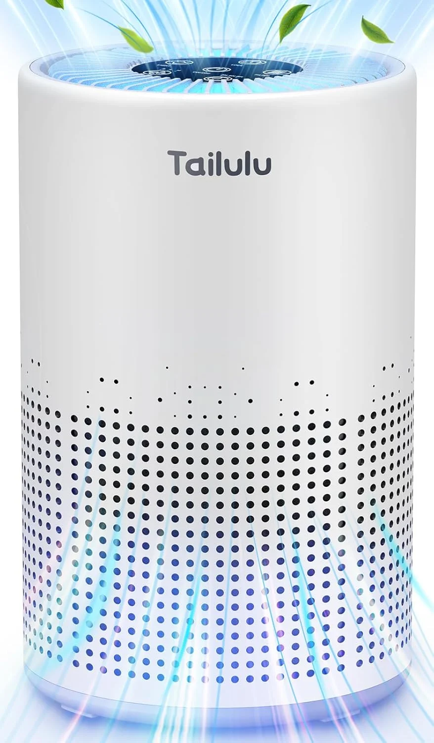 دستگاه تصفیه هوا Tailulu AP050 مناسب منزل، دستگاه تصفیه هوا HEPA برای اتاق های بزرگ تا 65 متر مربع، فیلتر HEPA H13 برای حیوانات خانگی، بو، گرد و غبار، دود و گرده (سفید صدفی)
