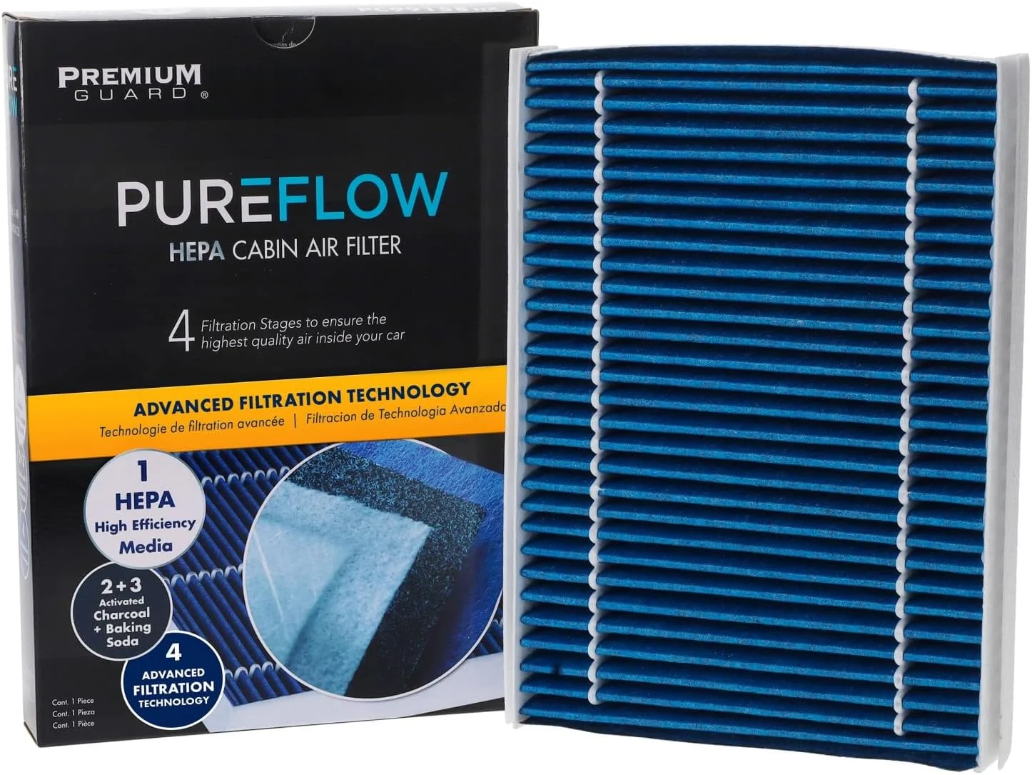 فیلتر هوای کابین HEPA مدل PureFlow PC99158HX | مناسب برای جیپ کامپس 2017-2024، دوج هورنت 2024-2025، آلفا رومئو توناله 2024-2025، فیات 500E 2024-2025، جیپ رنگید 2015-2021