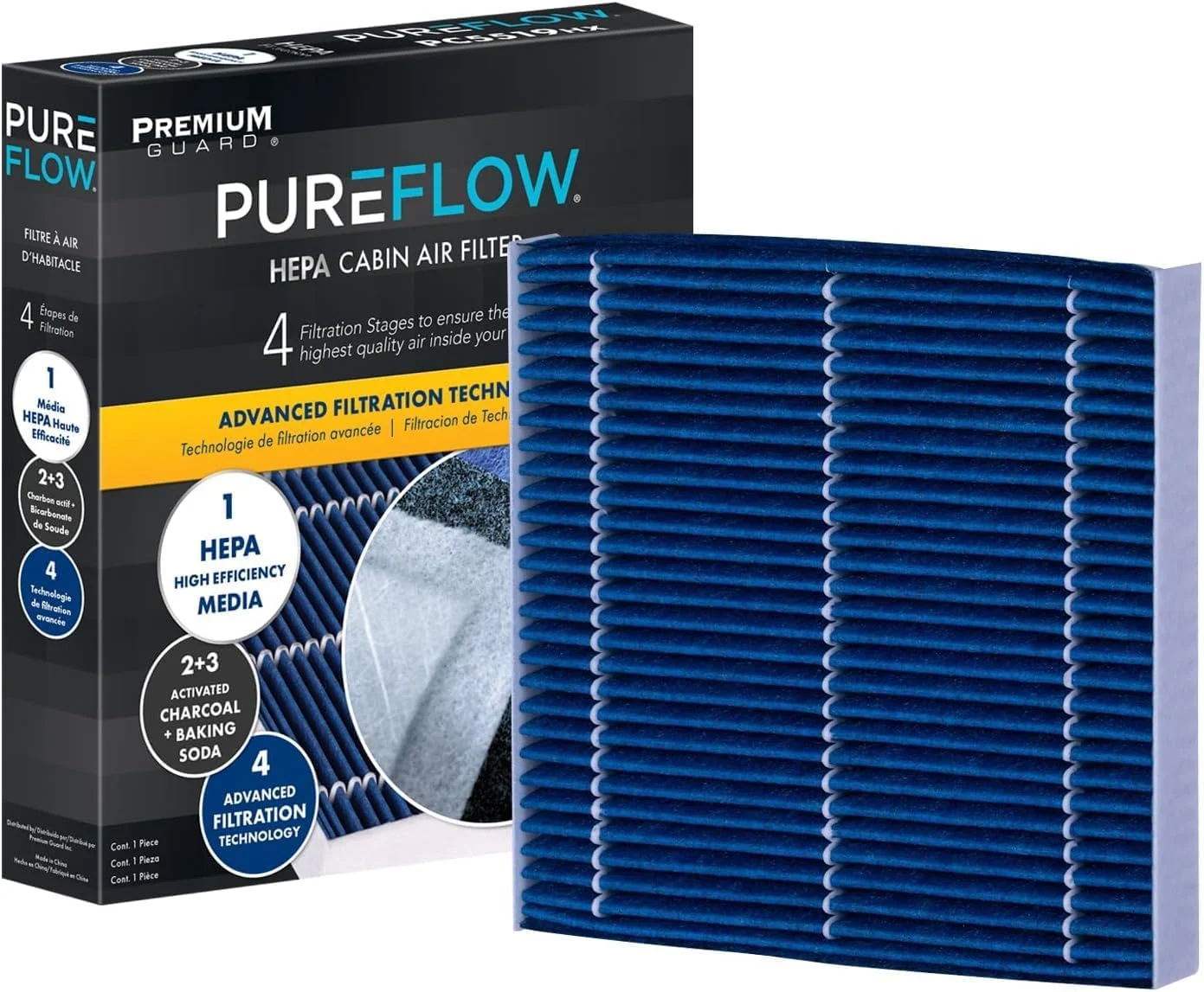 فیلتر هوای کابین HEPA PureFlow PC99374HX | مناسب برای نیسان ورسا 2025-20 و کیکس 2025-17