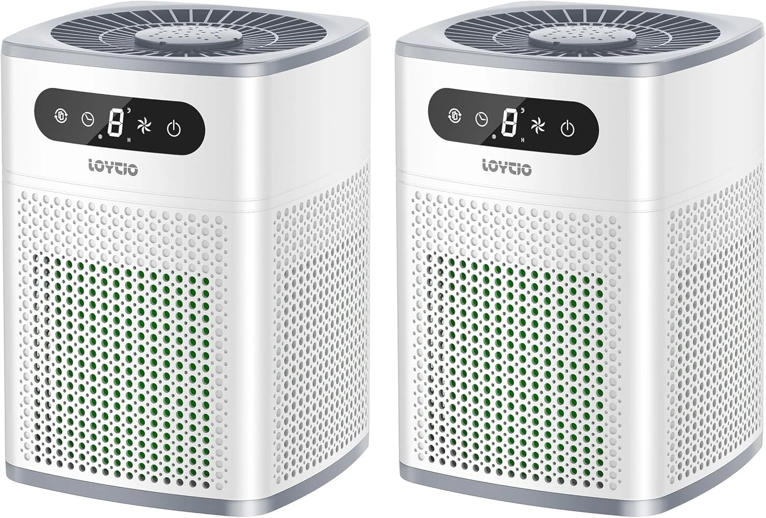 دستگاه تصفیه هوا برای اتاق خواب، پوشش HEPA تا 28 متر مربع، مدل خواب 24db، نور شب، 3 تایمر، با رایحه درمانی برای اتاق خواب، خوابگاه، آپارتمان، آشپزخانه - HY1800 (2)