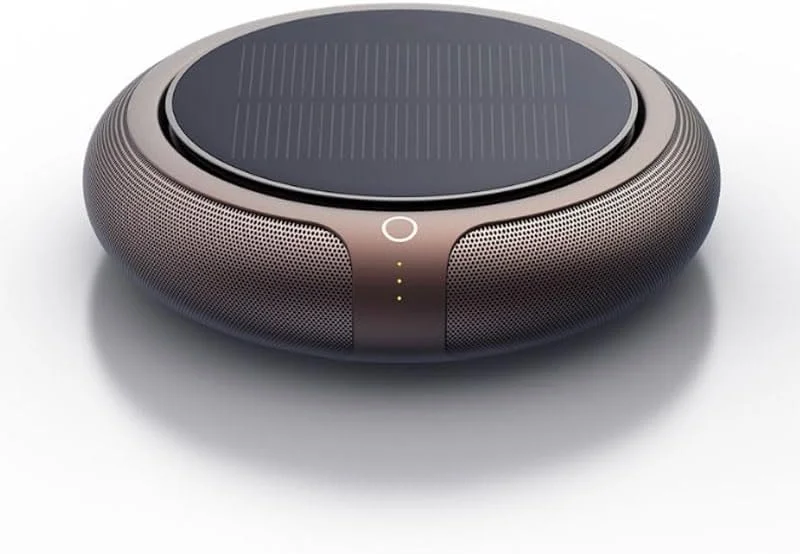 AEHome - تصفیه کننده هوای خودرو فیلتر HEPA خوشبو کننده هوای خورشیدی تصفیه کننده هوای خوب برای از بین بردن بوی بد خودرو و خانه (قهوه ای)