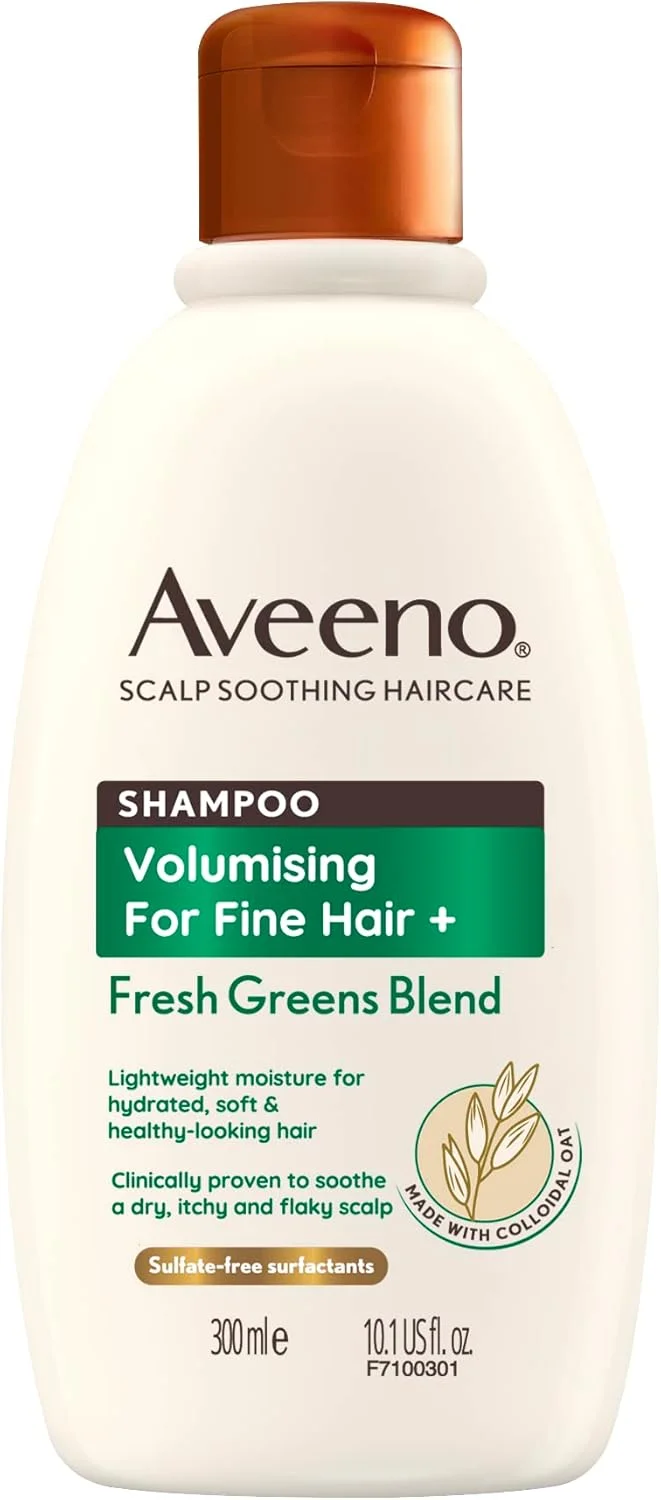 شامپو حجم دهنده موهای نازک Aveeno با رایحه نعناع، خیار و رزماری، تسکین دهنده پوست سر، 300 میلی لیتر شامپو حجم دهنده موهای نازک Aveeno با رایحه نعناع، خیار و رزماری، تسکین دهنده پوست سر، 300 میلی لیتر