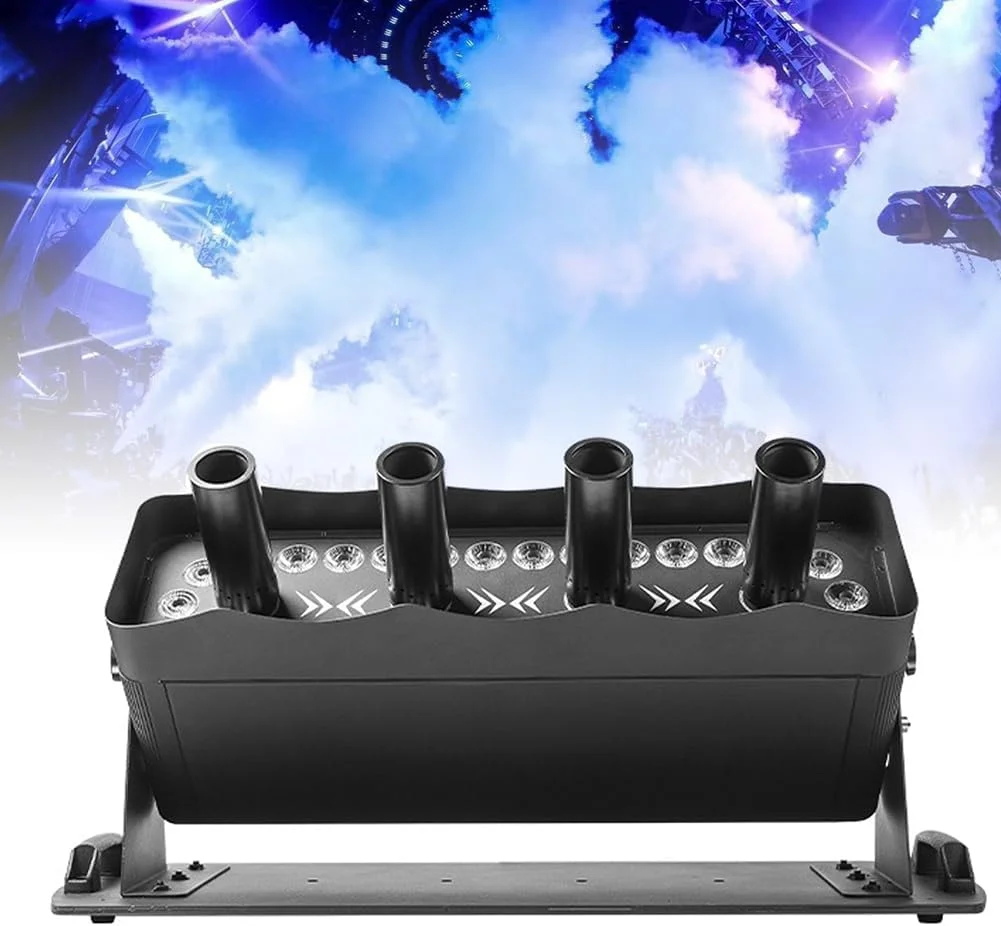 دستگاه مه ساز جت CO2 چهار سر، دستگاه مه ساز تفنگ CO2 با 30 چراغ LED، دستگاه دود ستون هوا، ارتفاع پرتاب 15-20 متر، دستگاه مه ساز صحنه برای نمایش ها، عروسی های باشگاهی