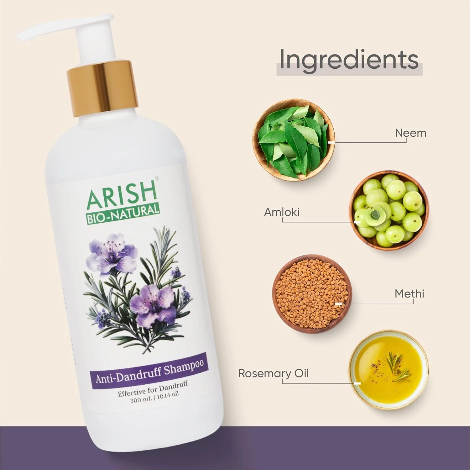 شامپو ضد شوره آریش بایو نچرال شامپو ضد شوره آریش بایو نچرال