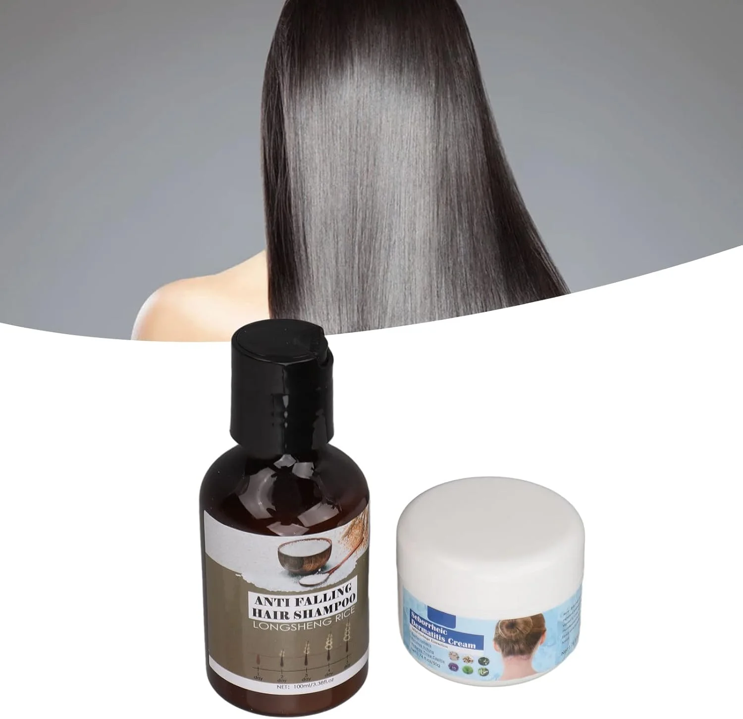 شامپو ضد شوره، شامپو برنج شوی عمیق برای نرم کردن مو مناسب برای پسوریازیس، 50 گرم مناسب برای سالن شامپو ضد شوره، شامپو برنج شوی عمیق برای نرم کردن مو مناسب برای پسوریازیس، 50 گرم مناسب برای سالن