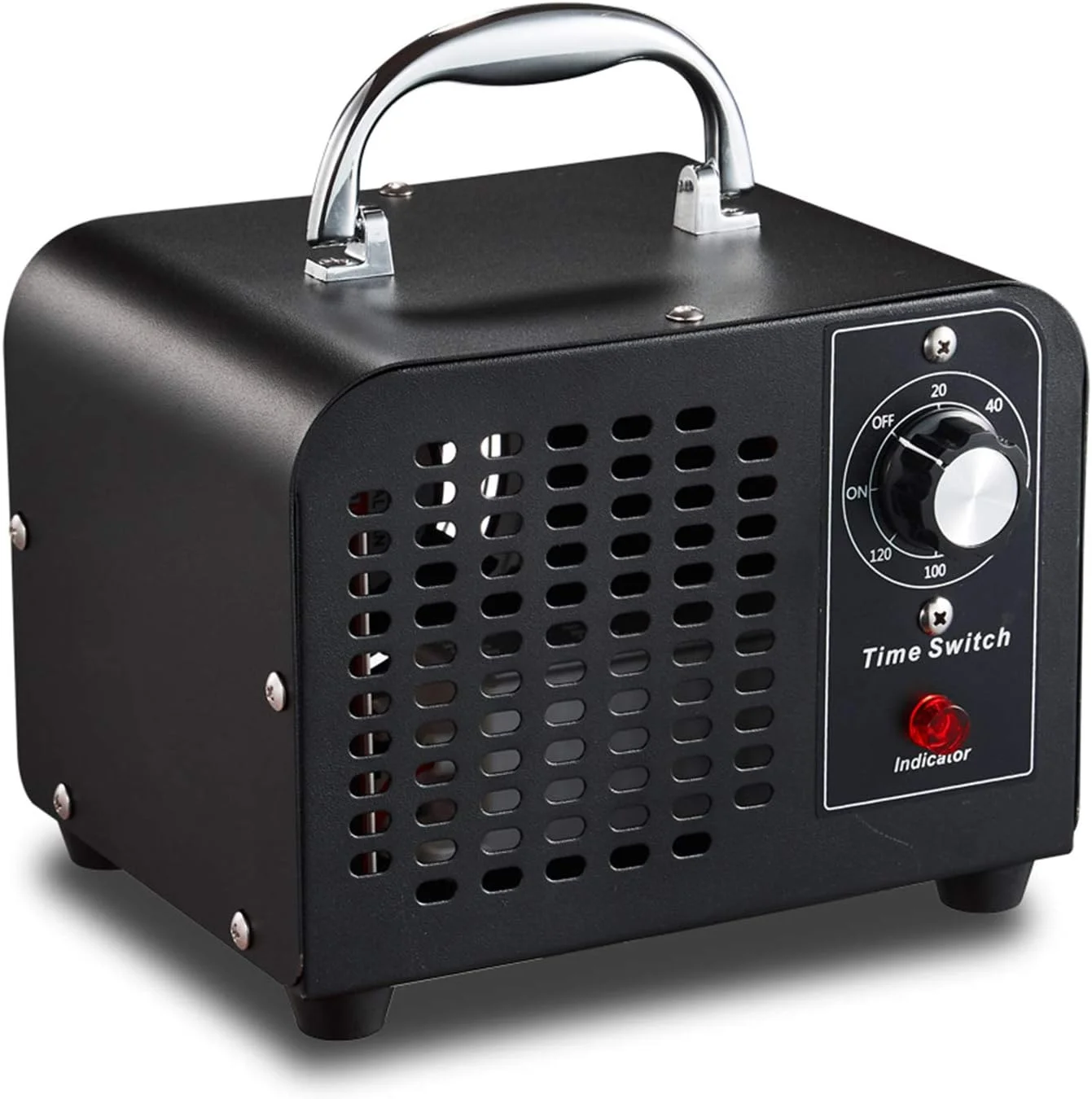 دستگاه تصفیه هوا صنعتی اوزون DHXYZM 220V - ژنراتور اوزون یونیزه کننده هوا خانگی با تایمر و دسته حمل برای اتاق ها، هتل ها و مزارع، دوشاخه UK