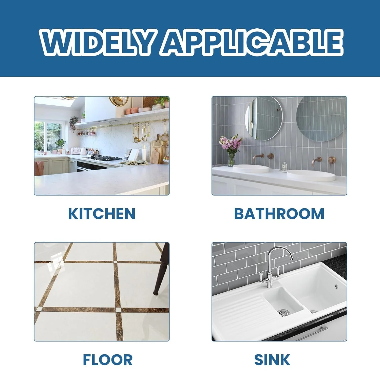 پرکننده ترمیم کننده درز کاشی، عامل پرکننده ضد آب برای درز کاشی برای حمام، آشپزخانه، کف و دیوار دوش، قلم رنگ دوغاب سفید با کاربری آسان برای شکاف ها و ترک های کاشی (سفید)