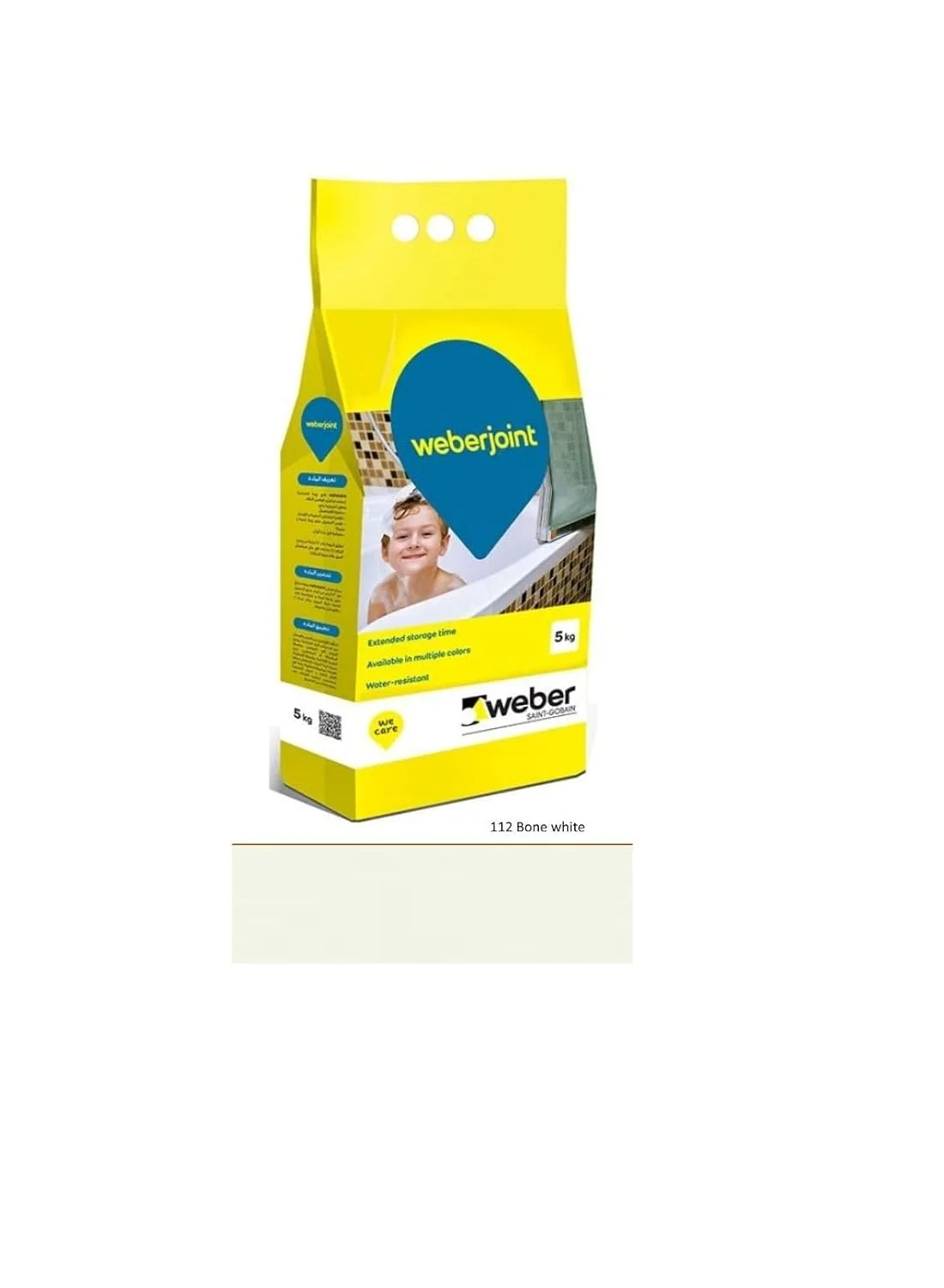 Weber - ملات بندکشی کاشی پیش مخلوط بر پایه سیمان Weber - چند رنگ سفید استخوانی Weber - ملات بندکشی کاشی پیش مخلوط بر پایه سیمان Weber - چند رنگ سفید استخوانی