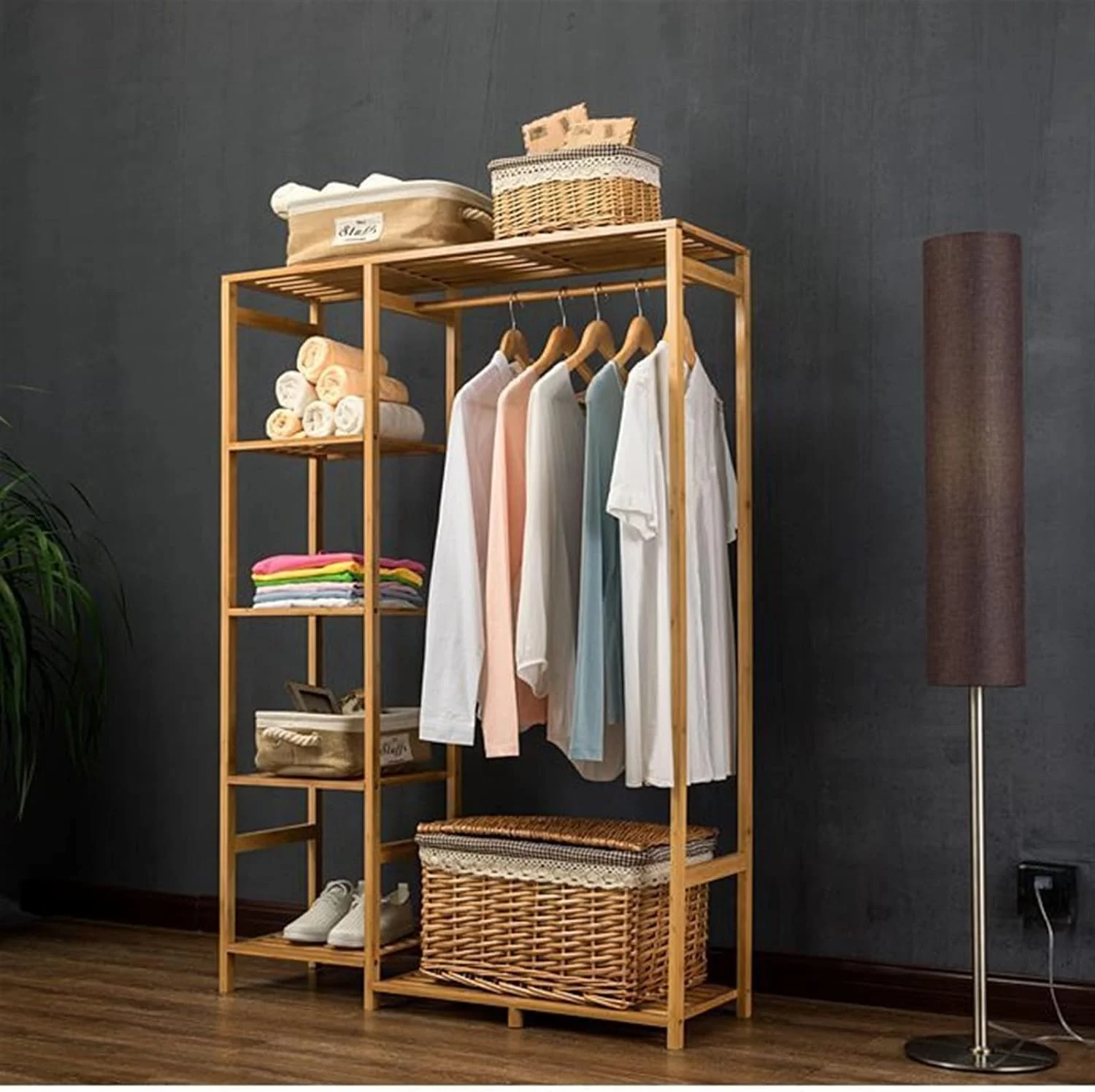 کمد لباس Nyyldr، قفسه ذخیره سازی چند منظوره، قفسه کفش، قفسه لباس با ظرفیت بزرگ، مبلمان منزل