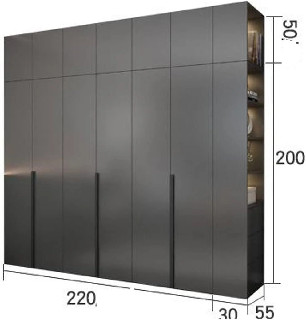 کمد لباس Nyyldr، کمد لباس چوبی مشکی، کمد لباس، مبلمان اتاق خواب