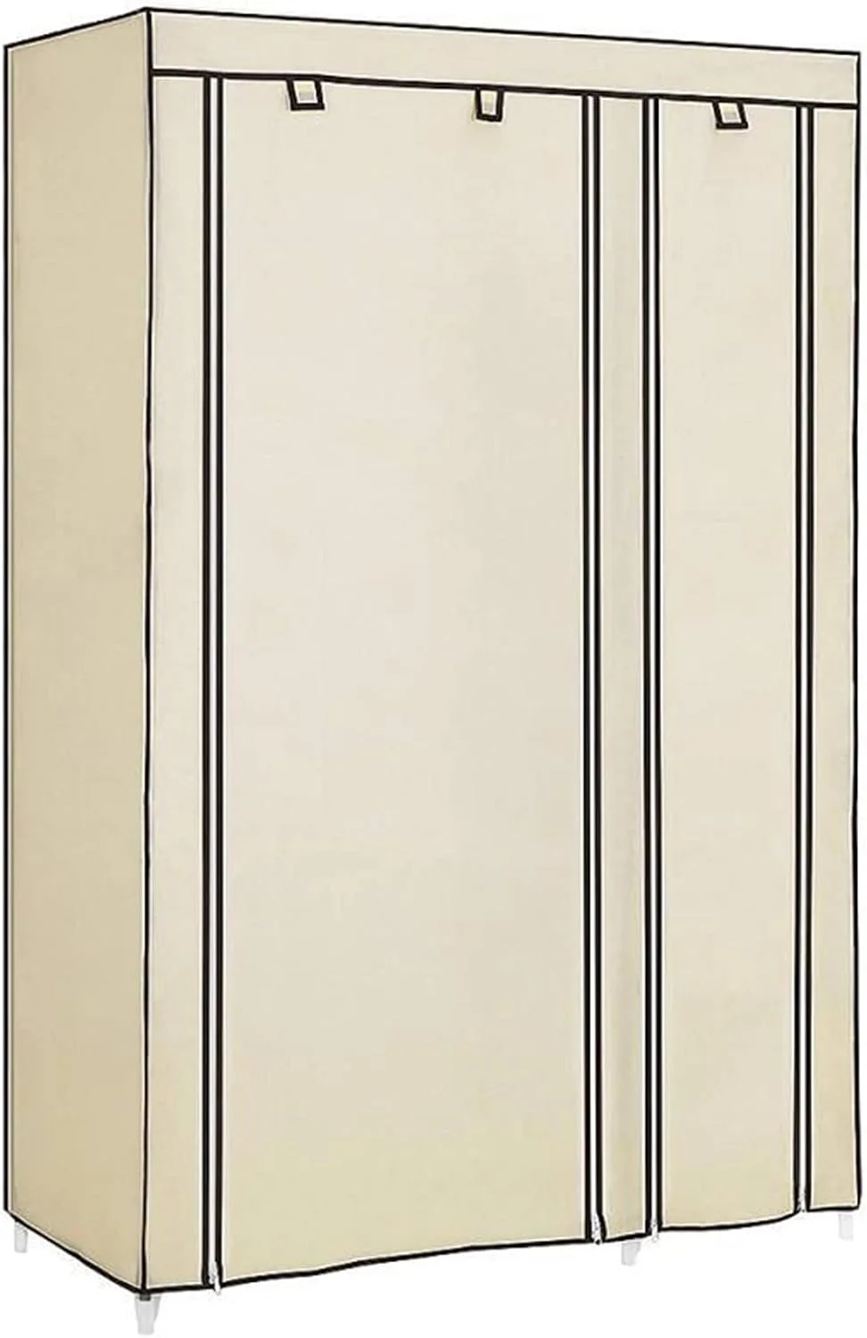 کمد لباس تاشو Nyyldr، مونتاژ آسان، کمد لباس با ظرفیت بزرگ مناسب اتاق خواب منزل به همراه قفسه