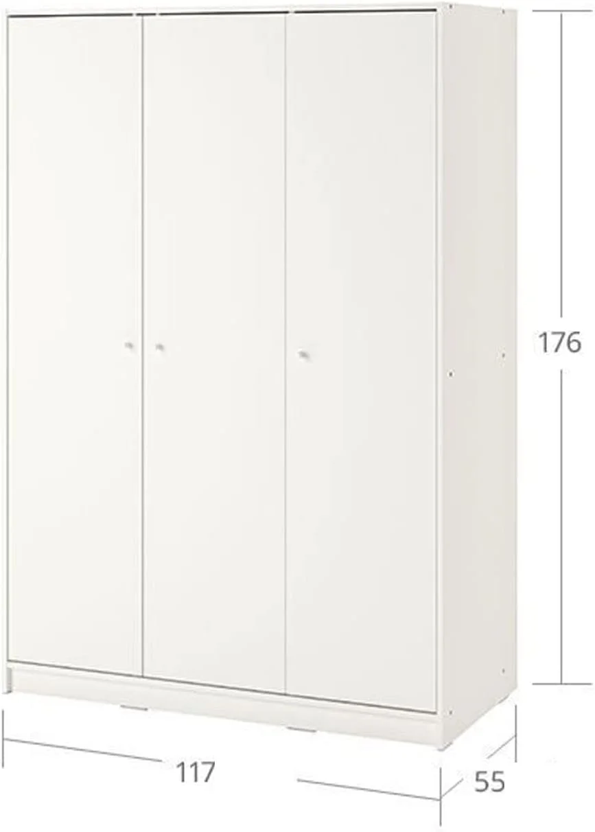 کمد لباس Nyyldr، کمد لباس ساده خانگی سه درب، کابینت اتاق خواب مدرن و ساده