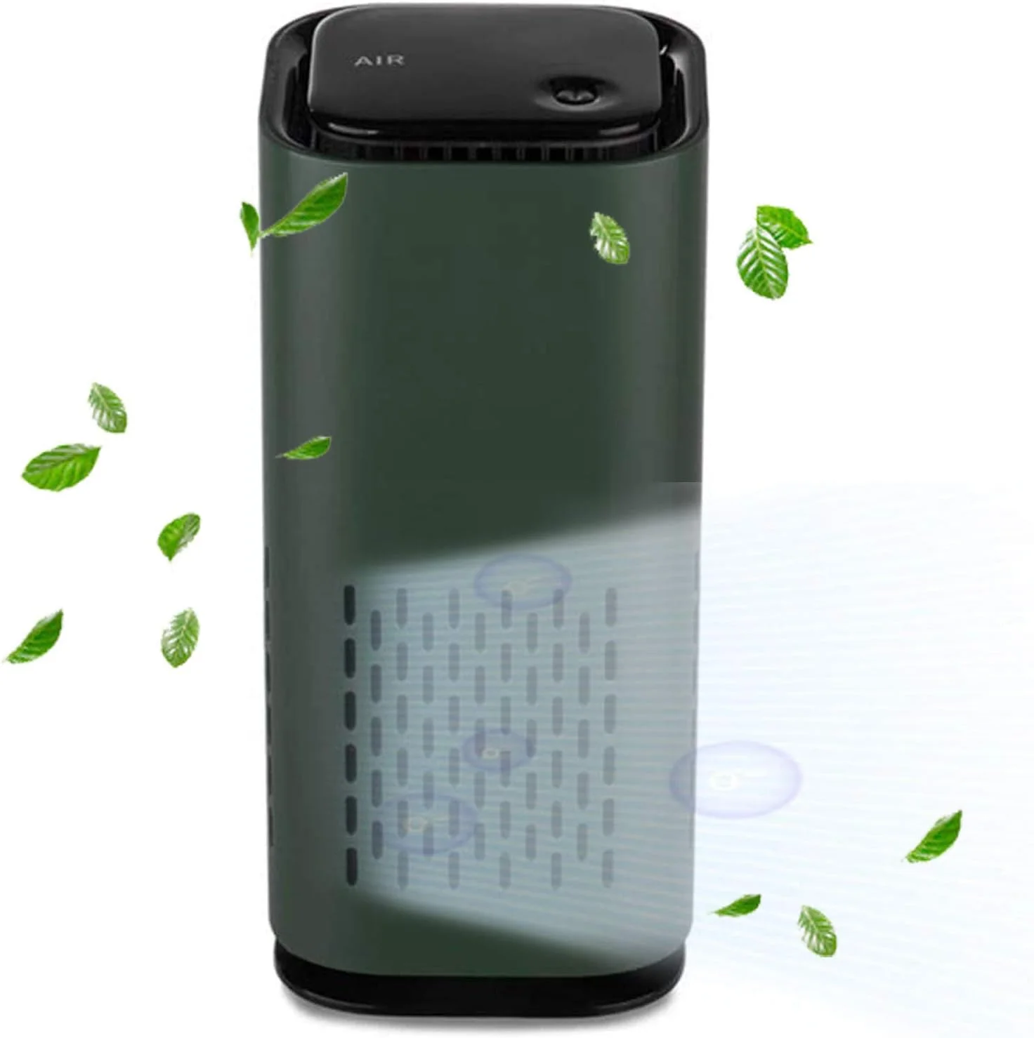 دستگاه تصفیه هوای قابل حمل QJJML برای خانه، ژنراتور یون منفی کم صدا USB خودرو، دستگاه تصفیه هوای کوچک خانگی برای دود سیگار، آلرژی، باکتری، کپک، گرده، سبز