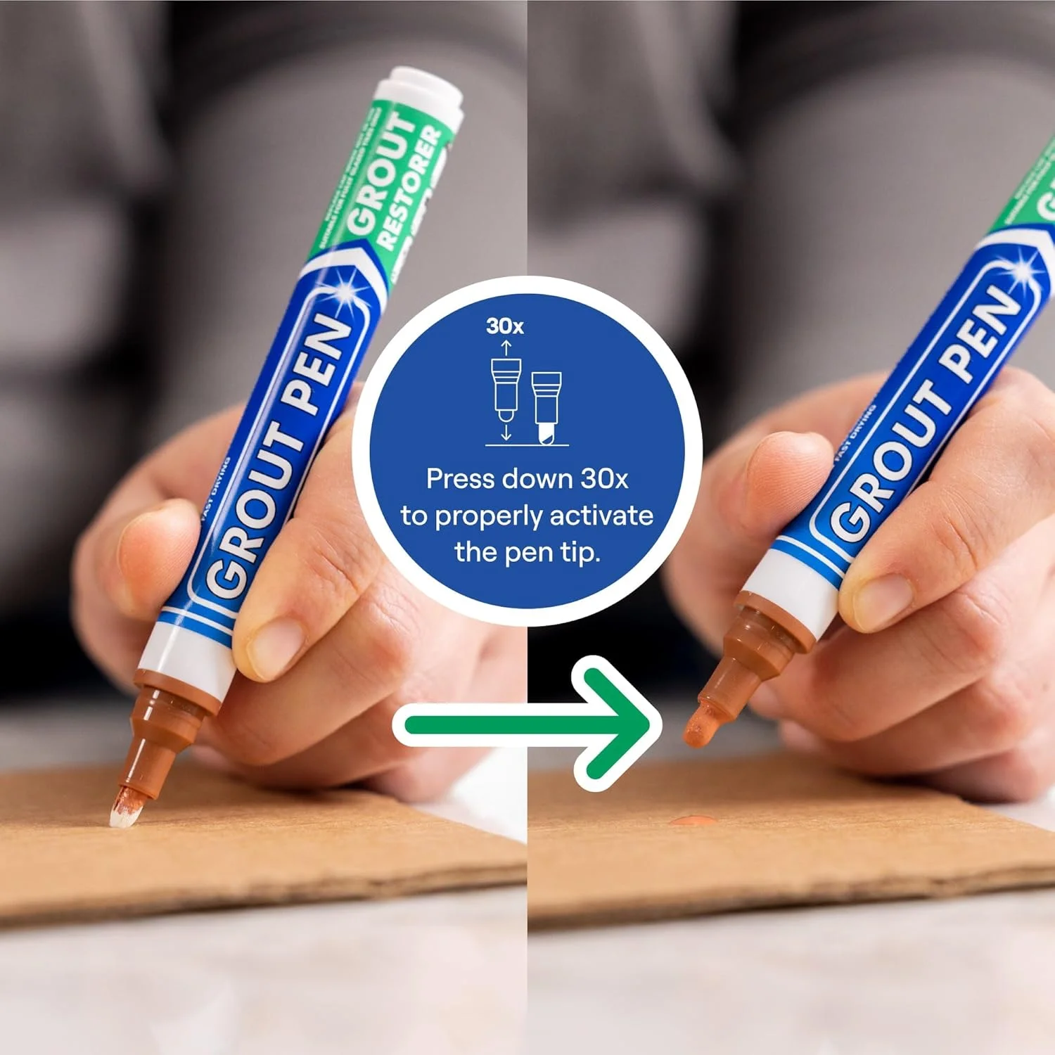 قلم دوغاب رنگین کمانی 5 میلی متری رنگ سفالی