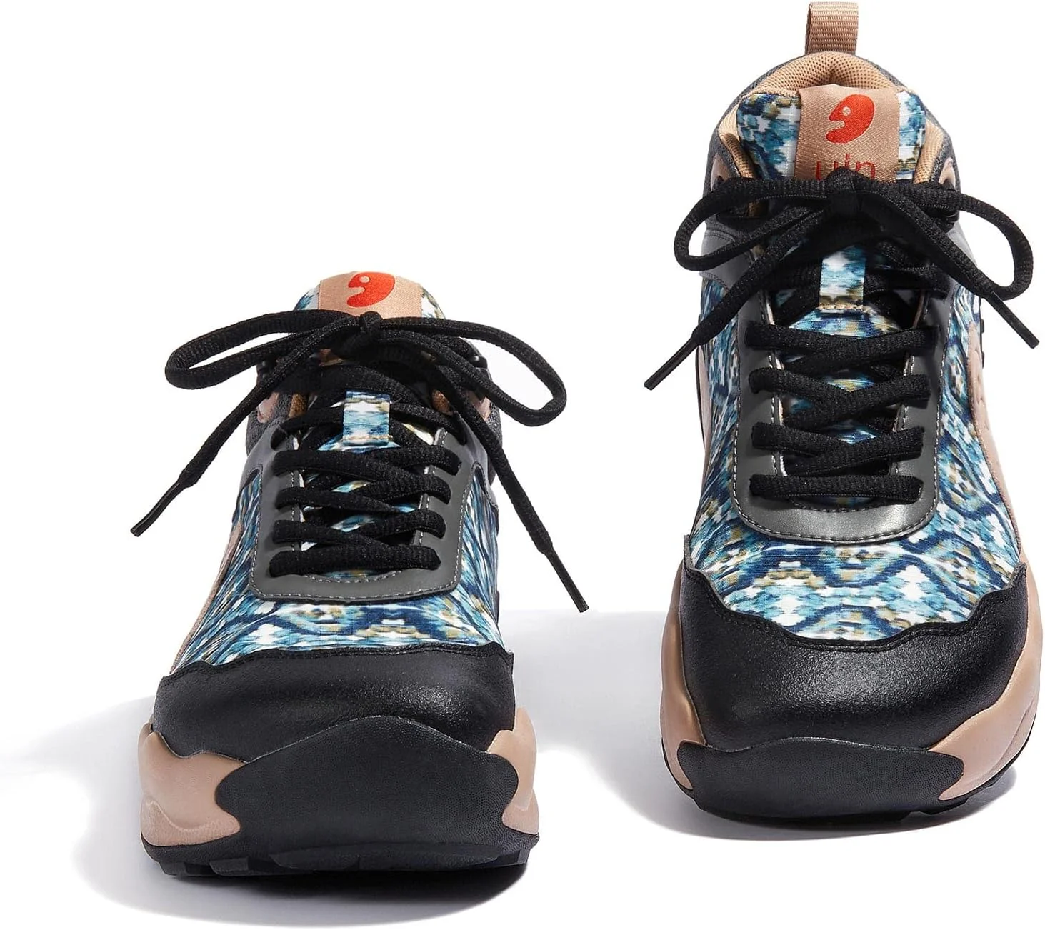 کفش پیاده روی پلتفرم زنانه UIN، کفش های کتانی راحت و غیررسمی با طرح هنری، مناسب سفر، مدل سن دیگو کفش پیاده روی پلتفرم زنانه UIN، کفش های کتانی راحت و غیررسمی با طرح هنری، مناسب سفر، مدل سن دیگو