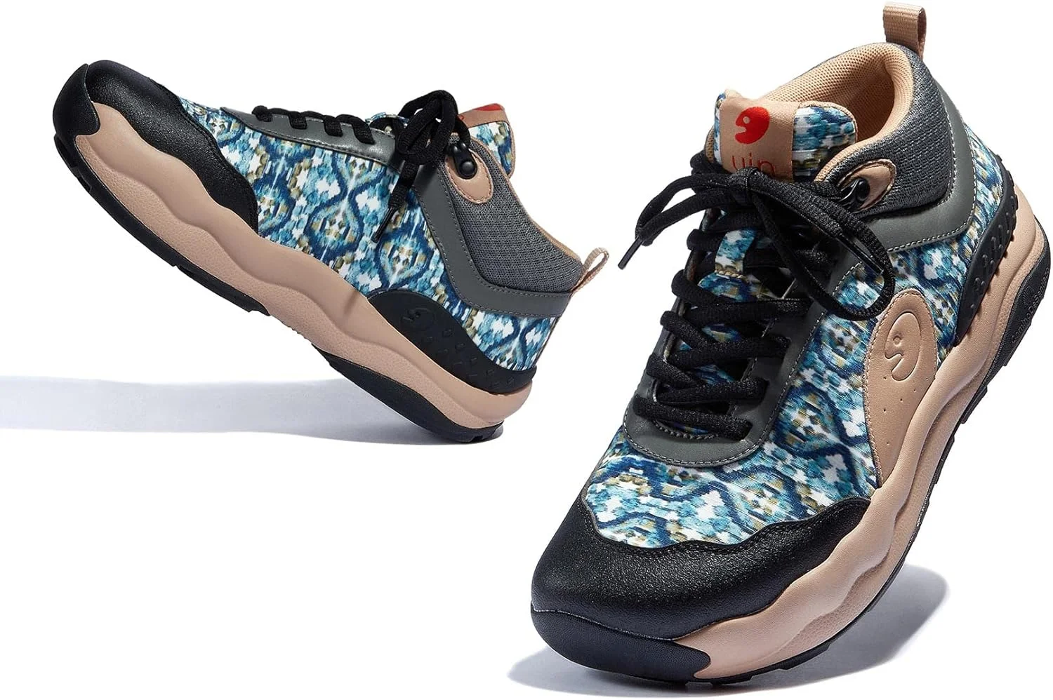 کفش پیاده روی پلتفرم زنانه UIN، کفش های کتانی راحت و غیررسمی با طرح هنری، مناسب سفر، مدل سن دیگو کفش پیاده روی پلتفرم زنانه UIN، کفش های کتانی راحت و غیررسمی با طرح هنری، مناسب سفر، مدل سن دیگو
