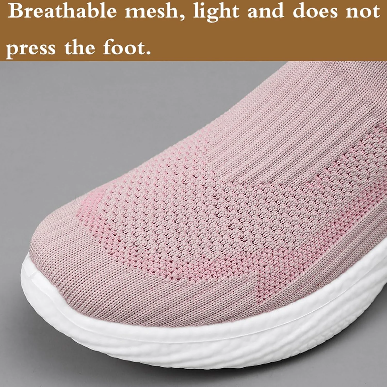 کفش ورزشی زنانه اسلیپ آن، کفش ورزشی زنانه بدون بند، کفش طبی، دارای بالشتک، خنک و خشک نگه می دارد، راحت، غیر رسمی، انعطاف پذیر، برای مسافرت و پیاده روی های طولانی
