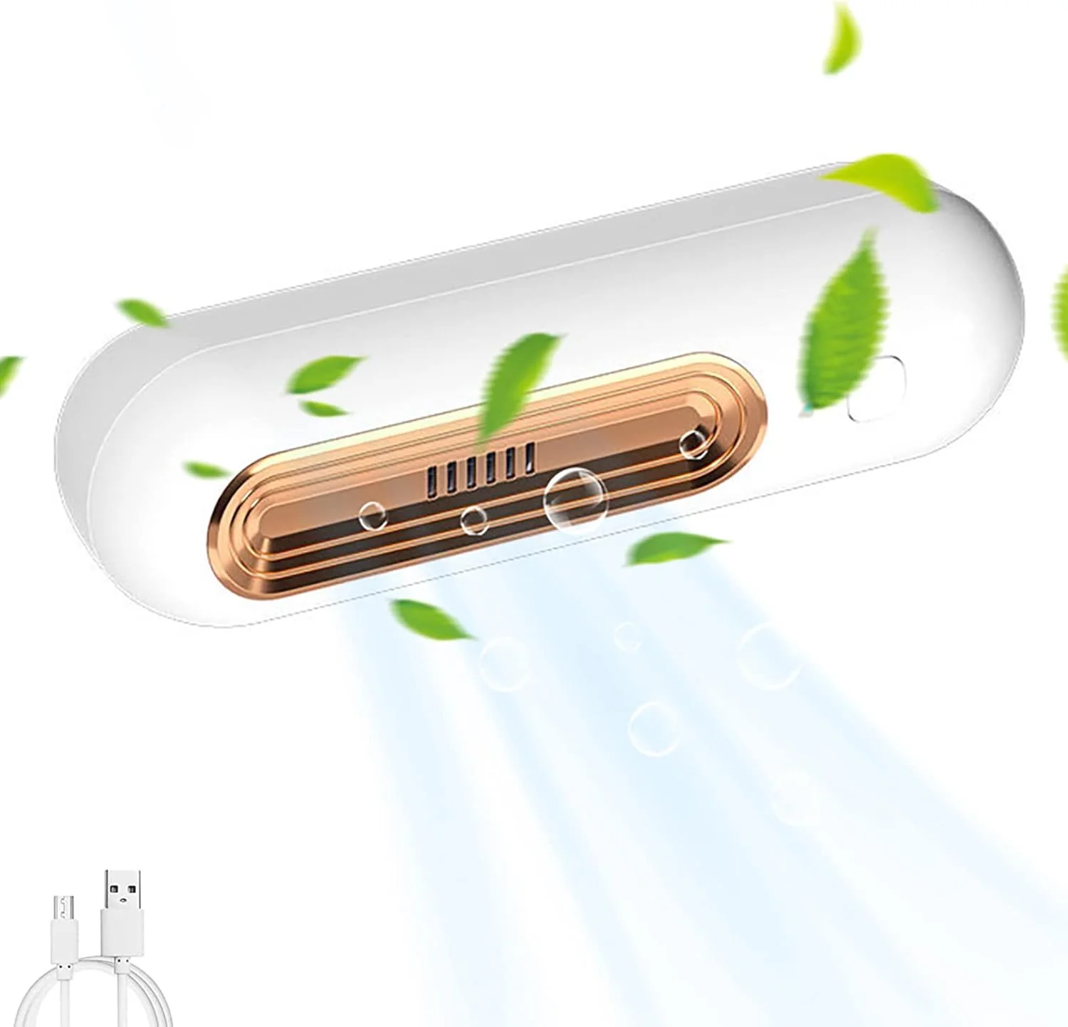 مینی یخچال USB خوشبو کننده و ضدعفونی کننده، ژنراتورهای ازن O3، خوشبو کننده یخچال، تصفیه کننده هوای قابل استفاده مجدد خودرو، تصفیه کننده هوای قابل حمل، تصفیه کننده هوای کوچک ازن قابل شارژ برای یخچال، خودرو.
