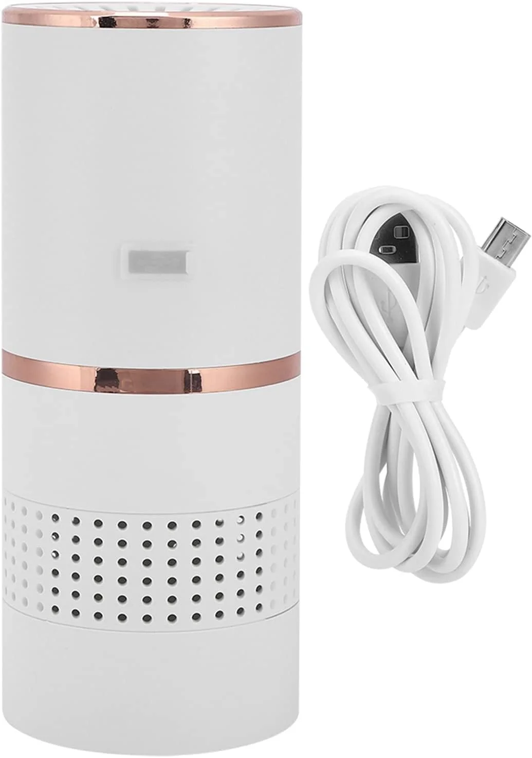 دستگاه تصفیه هوا، تصفیه کننده هوای سفید خودرو USB حرفه ای قابل حمل مینی تصفیه کننده هوای رومیزی خانگی