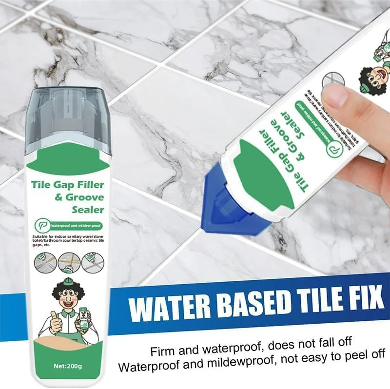 کیت تعمیر دوغاب کاشی، خمیر تعمیر دوغاب کاشی، پرکننده دوغاب سفید، محافظت سه گانه، فرمول خشک شدن سریع، خطوط دوغاب را سفید بازسازی و نوسازی می کند، 200 گرم