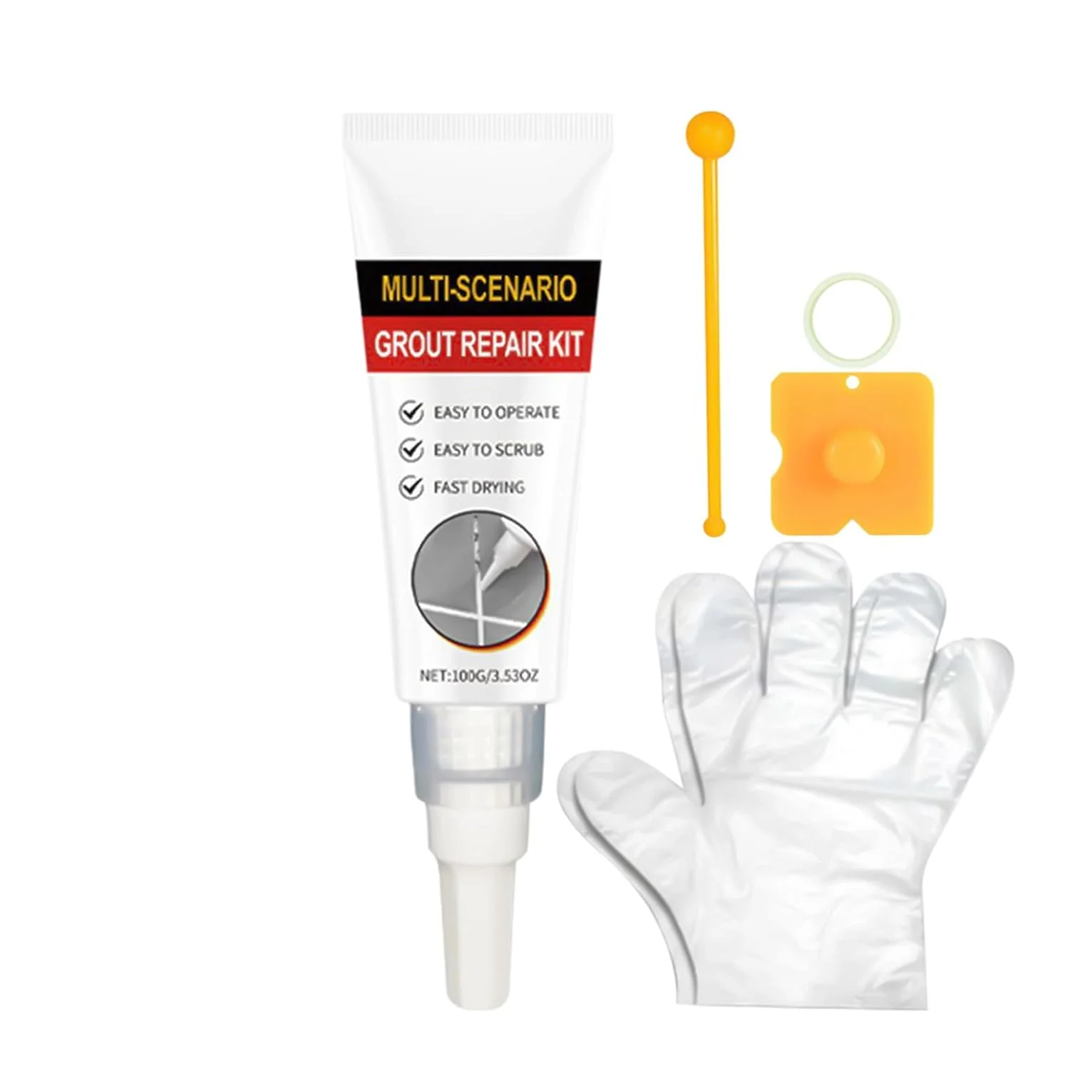 کیت تعمیر دوغاب – عامل خشک کننده و درزگیر ترک، تیوپ فشاری، خشک شدن سریع، رنگ دوغاب ضد آب برای ترمیم و نوسازی خطوط اتصالات کاشی برای حمام، آشپزخانه، آپارتمان های خوابگاهی، دوش و کاشی کف کیت تعمیر دوغاب – عامل خشک کننده و درزگیر ترک، تیوپ فشاری، خشک شدن سریع، رنگ دوغاب ضد آب برای ترمیم و نوسازی خطوط اتصالات کاشی برای حمام، آشپزخانه، آپارتمان های خوابگاهی، دوش و کاشی کف