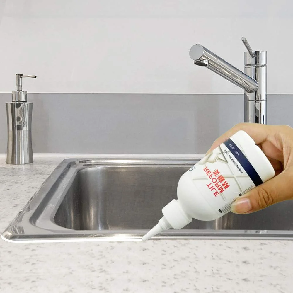 FJ سفید برای ترمیم کاشی، پر کردن درز کاشی، پوشش اصلاح کننده کاشی، پاک کننده کپک، درزگیر کاشی، چسب تعمیر 150 میلی لیتر