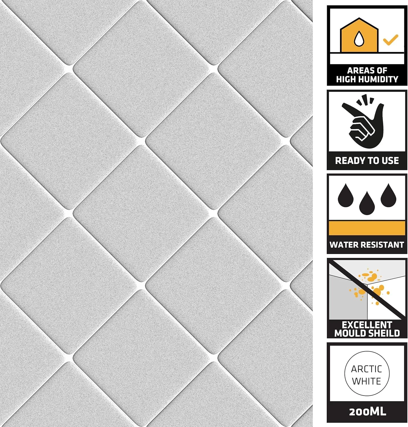 احیا کننده دوغاب سفید Everbuild Forever White با محافظ ضد کپک، سفید، 200 میلی لیتر