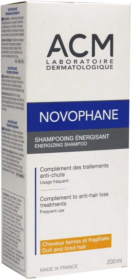 شامپو ضد ریزش مو انرژی زا ACM Laboratoire Novophane حجم 200 میلی لیتر