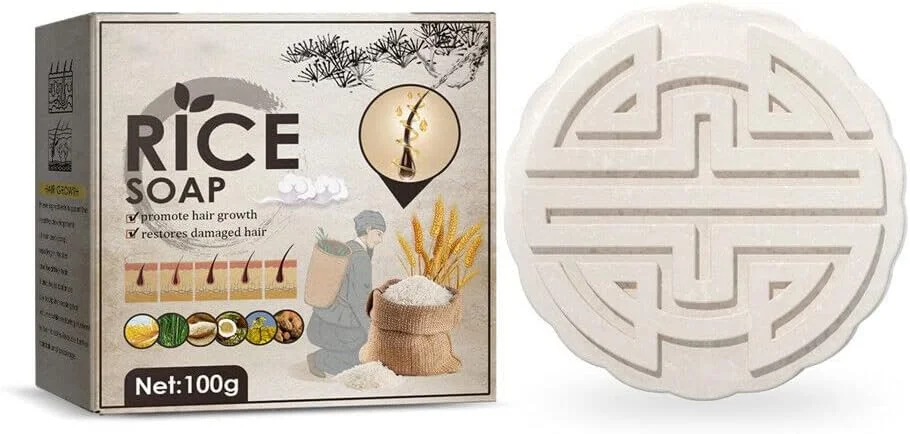 شامپو برنجی جامد، مرطوب کننده و مغذی مو، ضد ریزش مو، مناسب بانوان، تقویت کننده بازسازی مو، مناسب انواع مو (2 عدد)