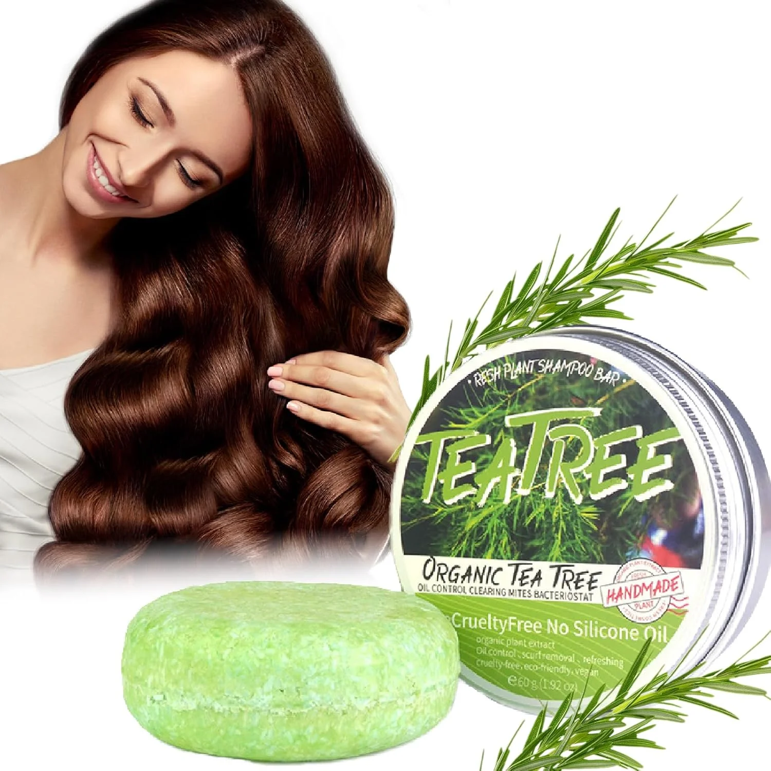 شامپو بار رشد مو زنجبیلی، صابون شامپو زنجبیلی ضد ریزش مو، شامپو بار زنجبیلی ارگانیک محرک رشد مو، صابون زنجبیلی ضد شوره و ضد خارش کمک به توقف ریزش مو برای آقایان و بانوان (رزماری)