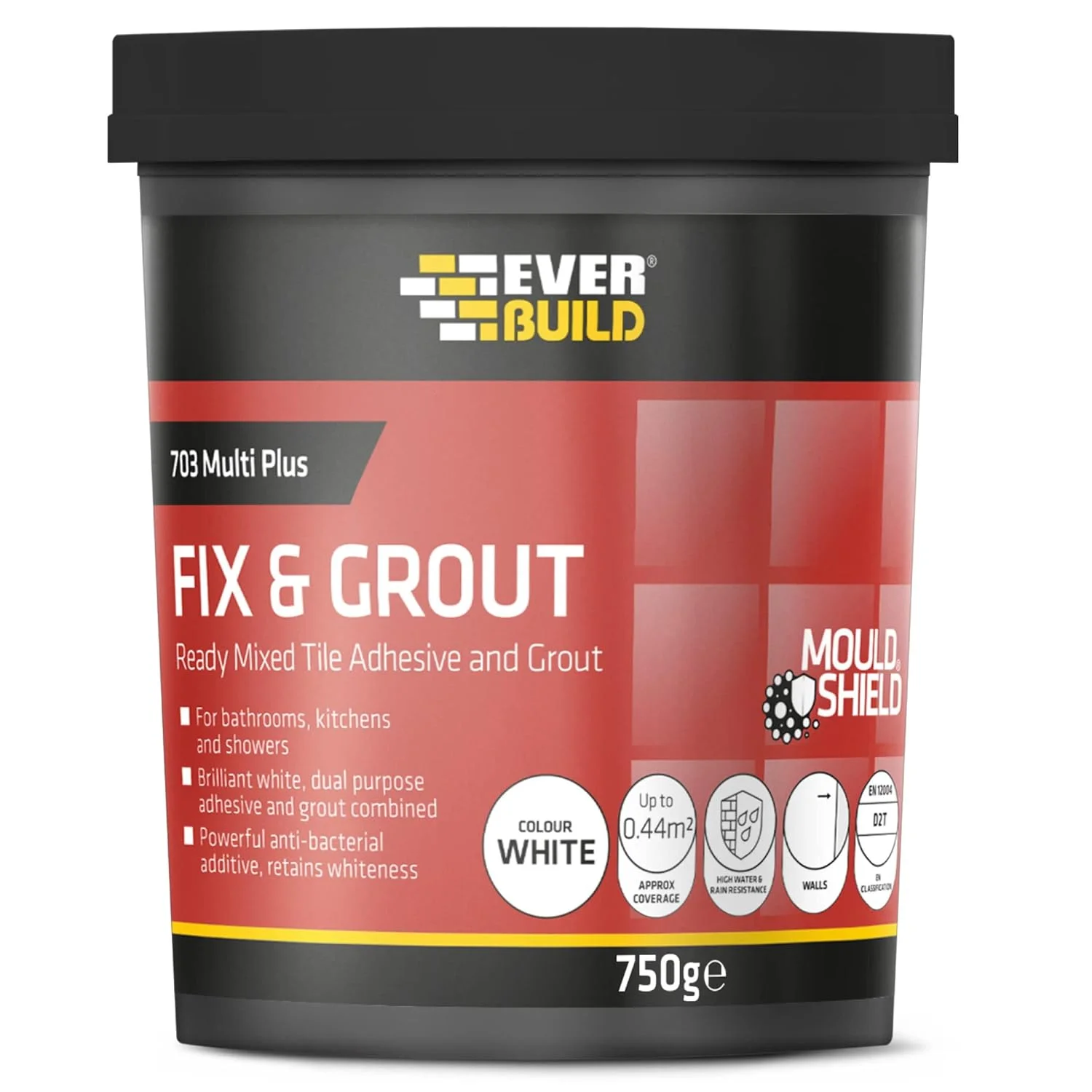 چسب کاشی و دوغاب Everbuild 703 Fix And Grout - مخلوط آماده - ضد کپک - مقاوم در برابر آب - استحکام بالا - سفید درخشان - 750 گرم (بسته بندی ممکن است متفاوت باشد) چسب کاشی و دوغاب Everbuild 703 Fix And Grout - مخلوط آماده - ضد کپک - مقاوم در برابر آب - استحکام بالا - سفید درخشان - 750 گرم (بسته بندی ممکن است متفاوت باشد)