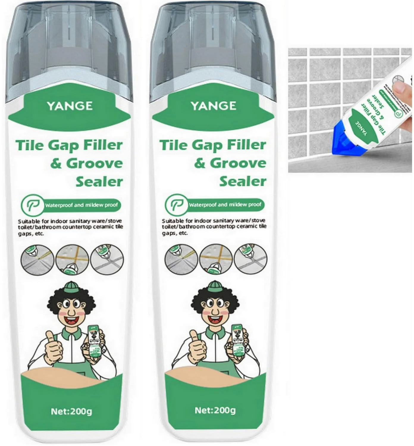 کیت رنگ ترمیم کننده درزگیر کاشی Aukomer، 2 عدد: پرکننده و درزگیر کاشی ارتقا یافته - ترمیم کننده درزگیر برای شکاف ها و ترک ها - عامل ضد آب برای پر کردن درزهای کاشی کف، دیوار و میز آشپزخانه و حمام، 200 گرم کیت رنگ ترمیم کننده درزگیر کاشی Aukomer، 2 عدد: پرکننده و درزگیر کاشی ارتقا یافته - ترمیم کننده درزگیر برای شکاف ها و ترک ها - عامل ضد آب برای پر کردن درزهای کاشی کف، دیوار و میز آشپزخانه و حمام، 200 گرم