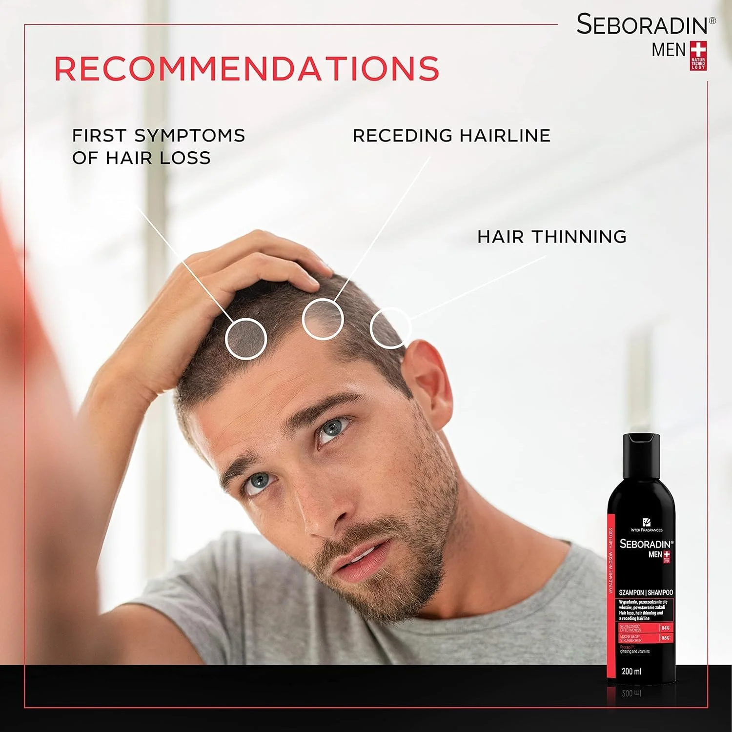 شامپو موی سر آقایان سبورادین، شامپو درمان ریزش مو برای موهای ضخیم، قوی و سالم، شامپو مراقبت از مو برای تسریع رشد مو 400 میلی لیتر شامپو موی سر آقایان سبورادین، شامپو درمان ریزش مو برای موهای ضخیم، قوی و سالم، شامپو مراقبت از مو برای تسریع رشد مو 400 میلی لیتر