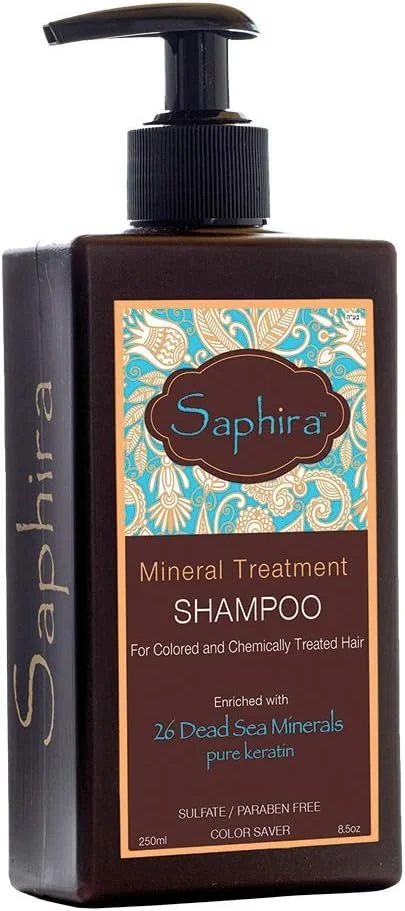 شامپو درمانی مینرال سفیر برای موهای نازک، کم پشت و رنگ شده، بدون سولفات و پارابن، تقویت کننده، حجم دهنده و حالت دهنده موهای ضعیف و شکننده، 250 میلی لیتر، بسته بندی اصلی