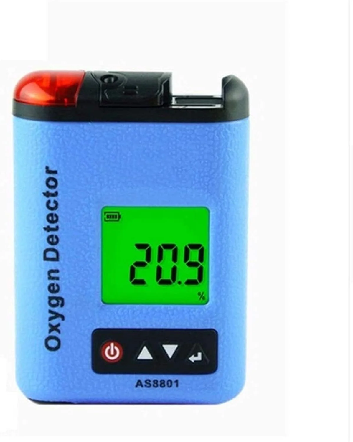 دستگاه تشخیص نشت گاز اکسیژن دستی SVASTY 0~30% با صفحه نمایش LCD، قابل شارژ، قابل حمل، سنجش کیفیت هوا، آنالیزور گاز O2، با دوام