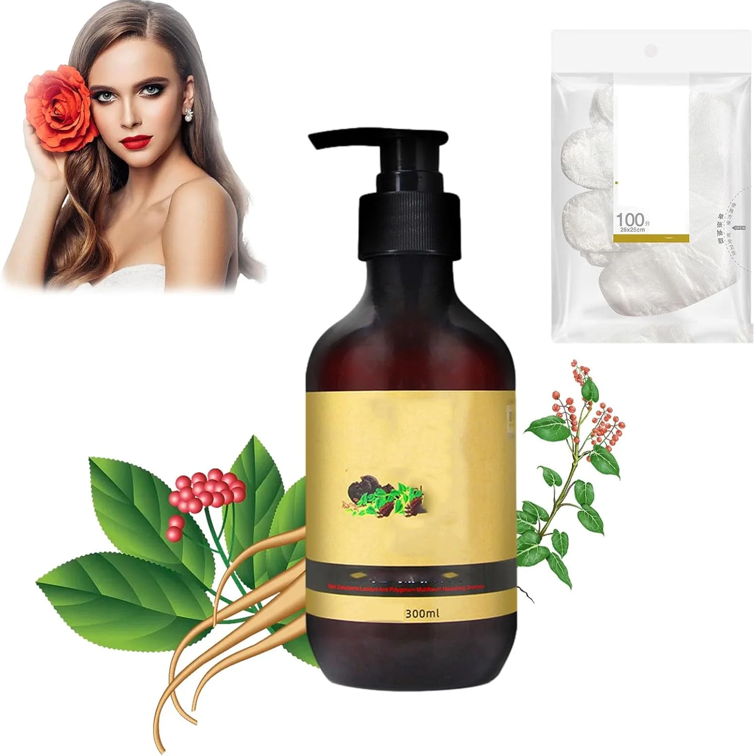 شامپو Polygonum Multiflorum، شامپو ریشه مغذی و براق کننده زنجبیل Polygonum Multiflorum، شامپو تیره کننده موی طبیعی، شامپو ضد ریزش مو (1 عدد) شامپو Polygonum Multiflorum، شامپو ریشه مغذی و براق کننده زنجبیل Polygonum Multiflorum، شامپو تیره کننده موی طبیعی، شامپو ضد ریزش مو (1 عدد)